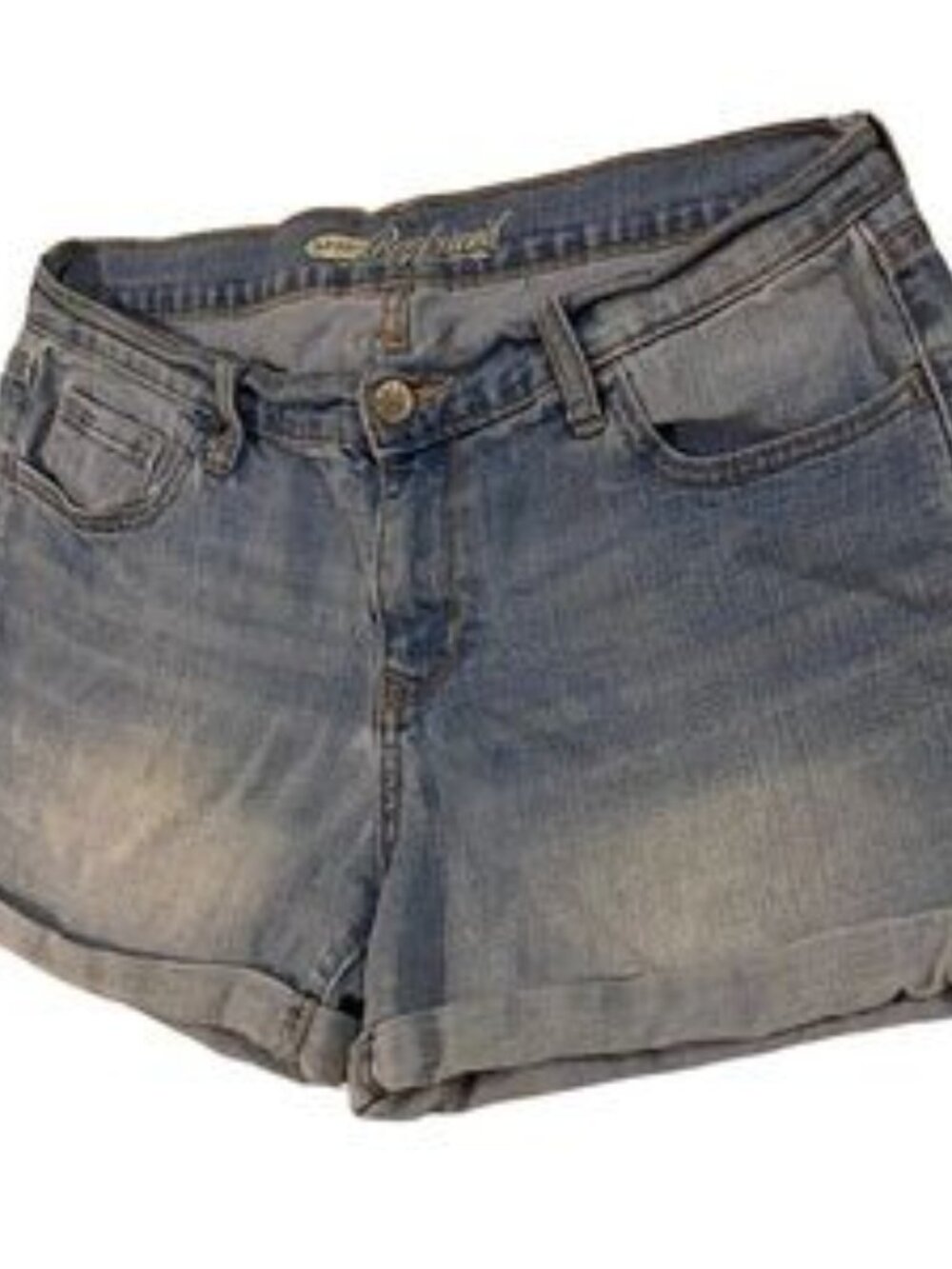 Women’s 10 Denim Cuffed Light Wash Mid-rise